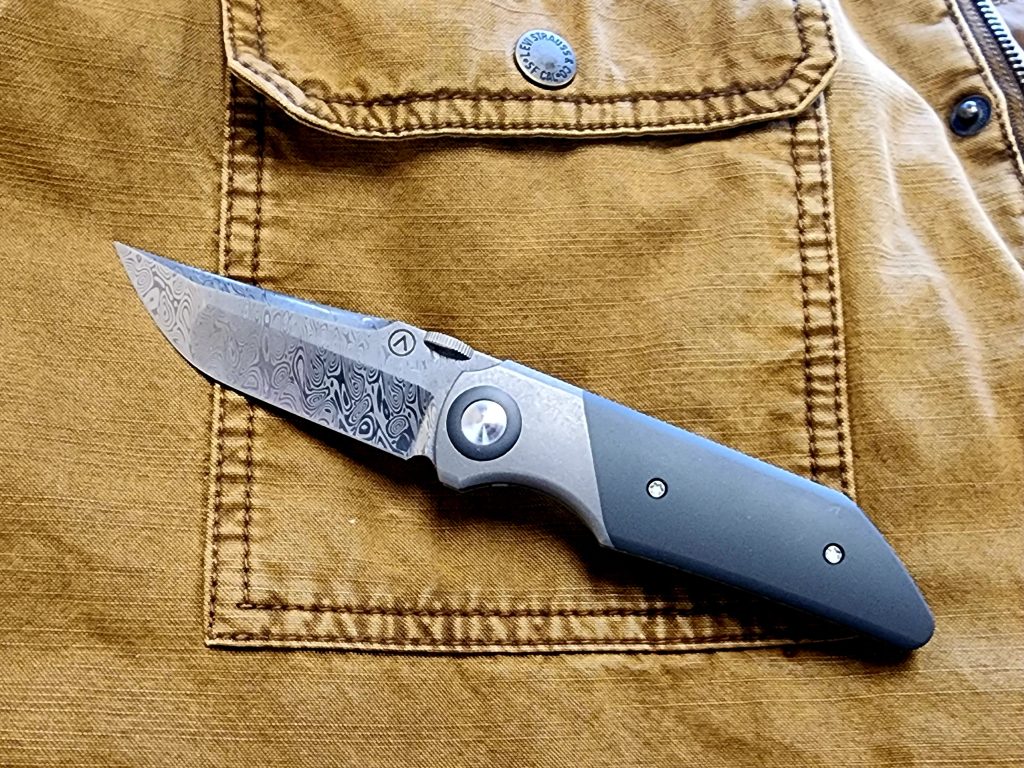 CobraTec Lightweight Carbon Fiber OTF Knife - Drop Not Serrated
